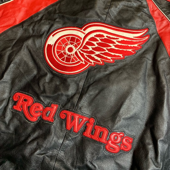 Vintage Detroit Red Wings Leather Jacket - Picture 5 of 7